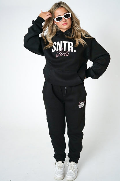 SNTR GIRLS BLACK HOODIE