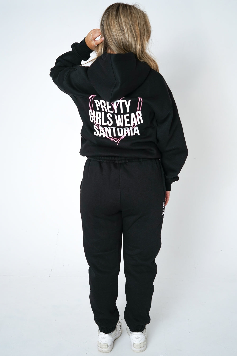 SNTR GIRLS BLACK HOODIE