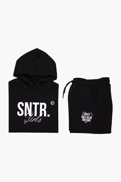 SNTR GIRLS BLACK HOODIE