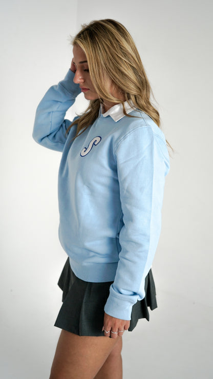 HIGH SCHOOL CREWNECK SKY BLUE