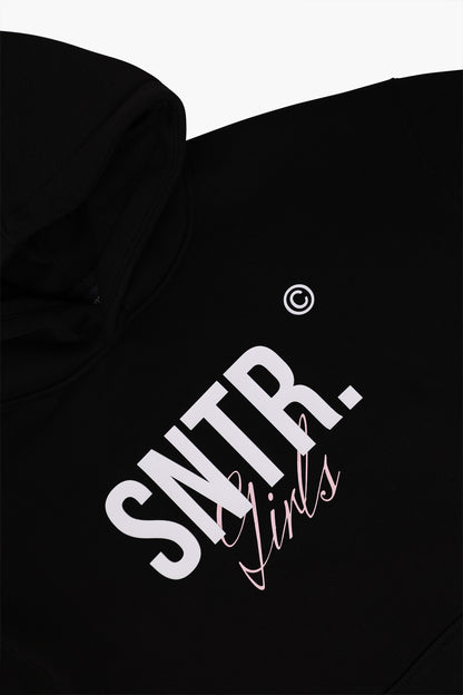 SNTR GIRLS BLACK HOODIE